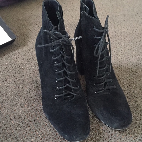 Black suede Booties - Picture 4 of 5